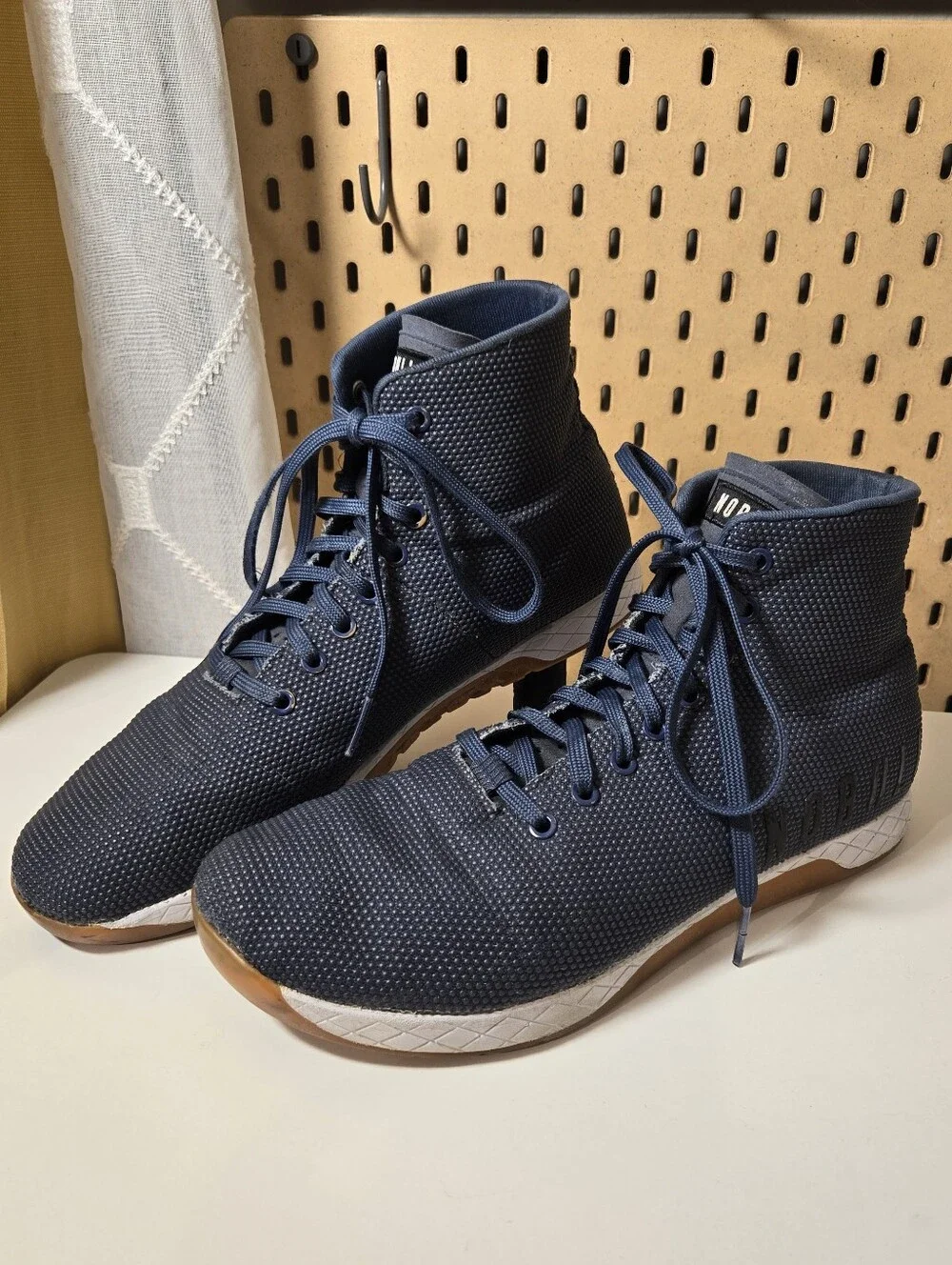 NOBULL Trainer High Top Sneakers Mens Size 12 Navy Blue CrossFit Training